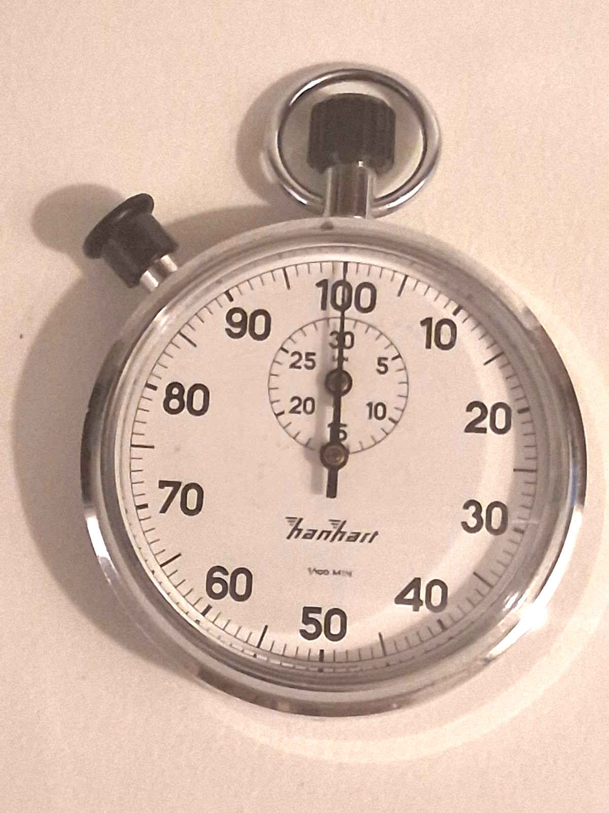 Vintage Hanhart Mechanical Stopwatch 1/100 MIN Works Great