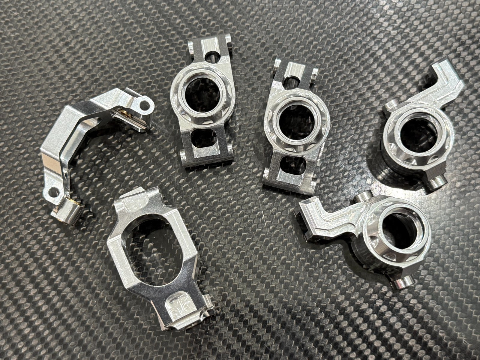 Aluminum Front C-HUBS Front +Rear KNUCKLE for Traxxas 1/10 Maxx Silver