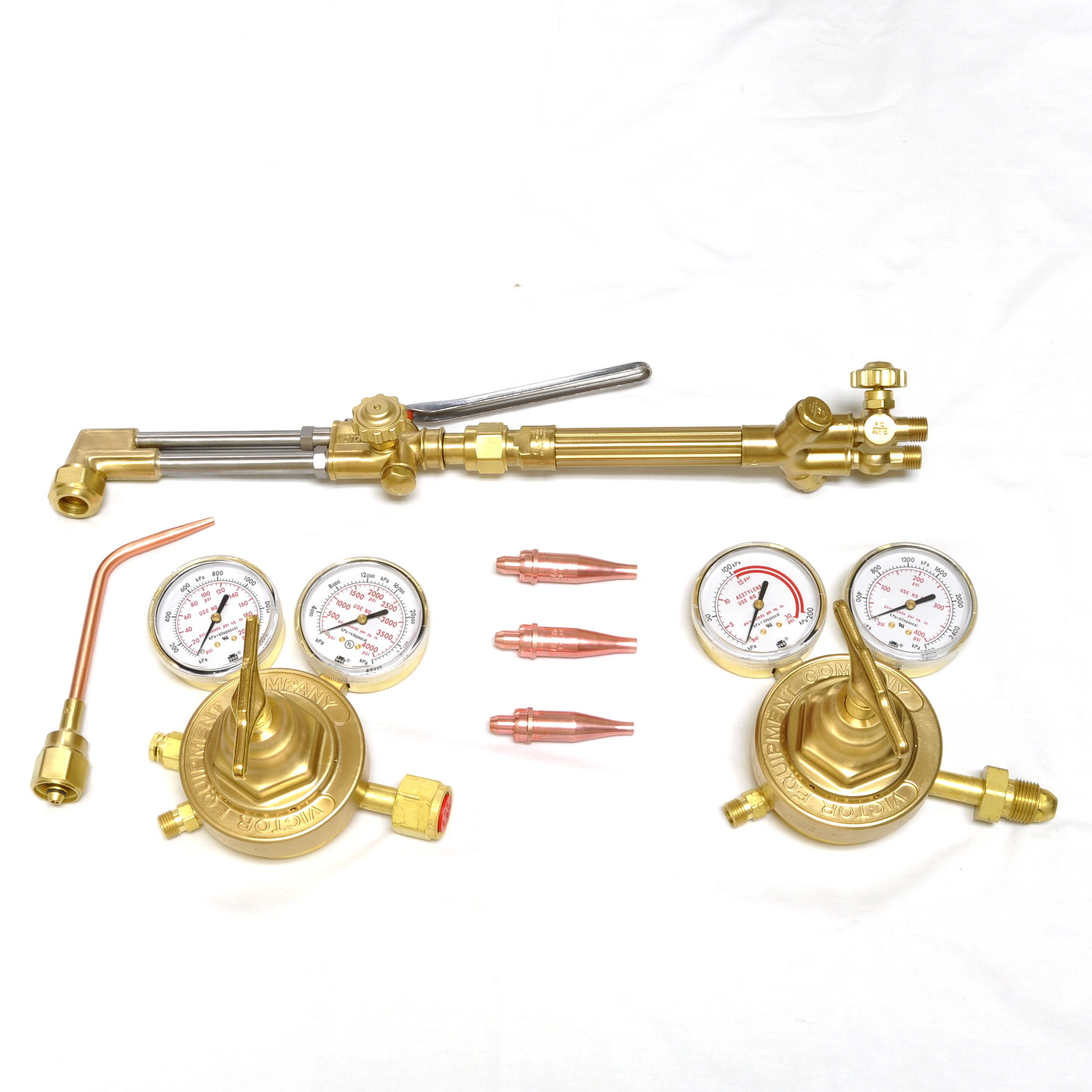 Victor 0384-0807 Journeyman 450 540/510 Acetylene Torch Outfit Classic Regulator