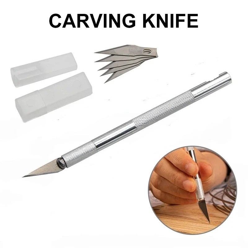 Art Craft Cutting Knife Aluminum Alloy Wood Paper Carving Tool - Pack Of 1