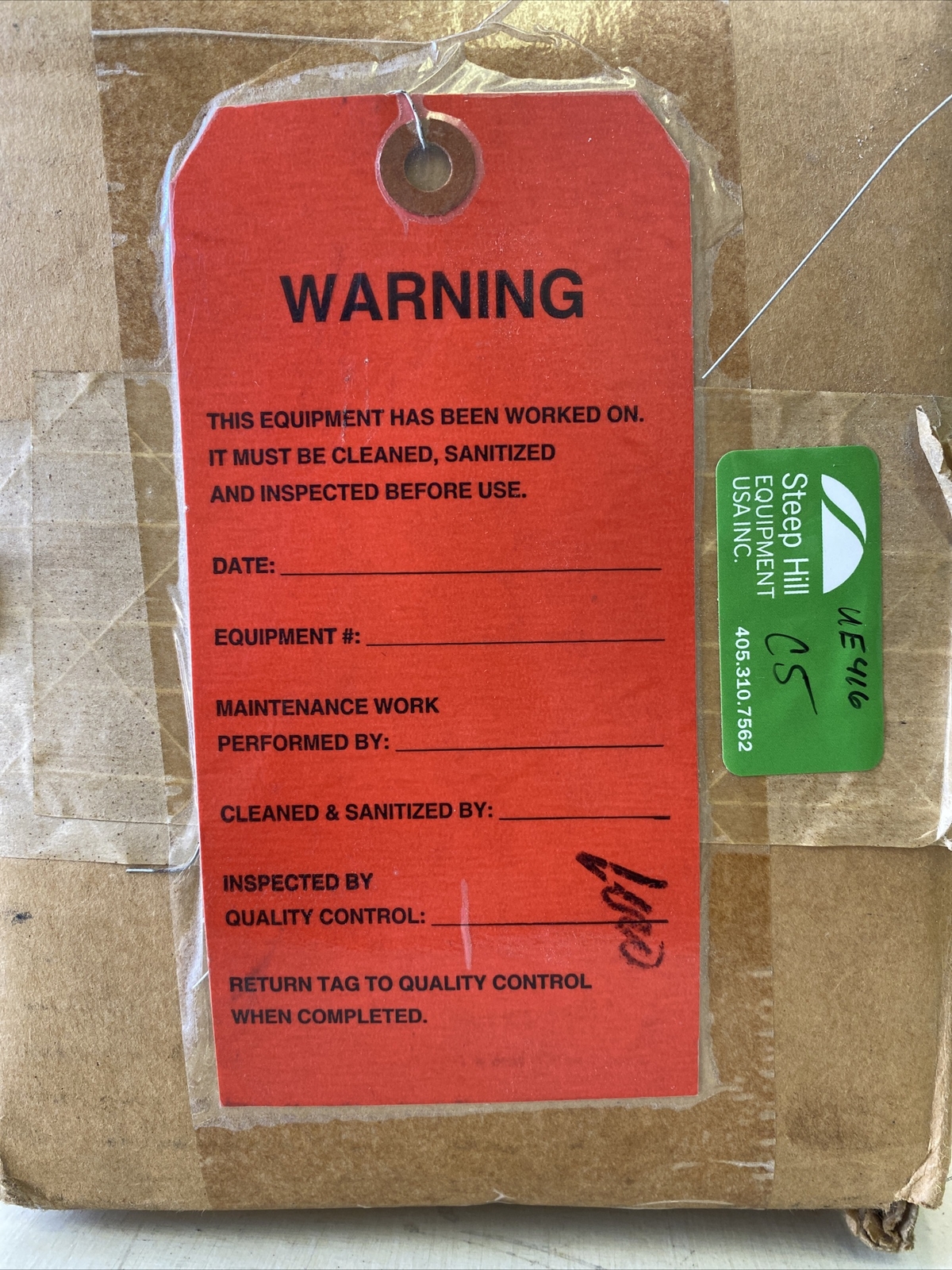 1000 Warning Tags Equipment “Has Been Worked On”