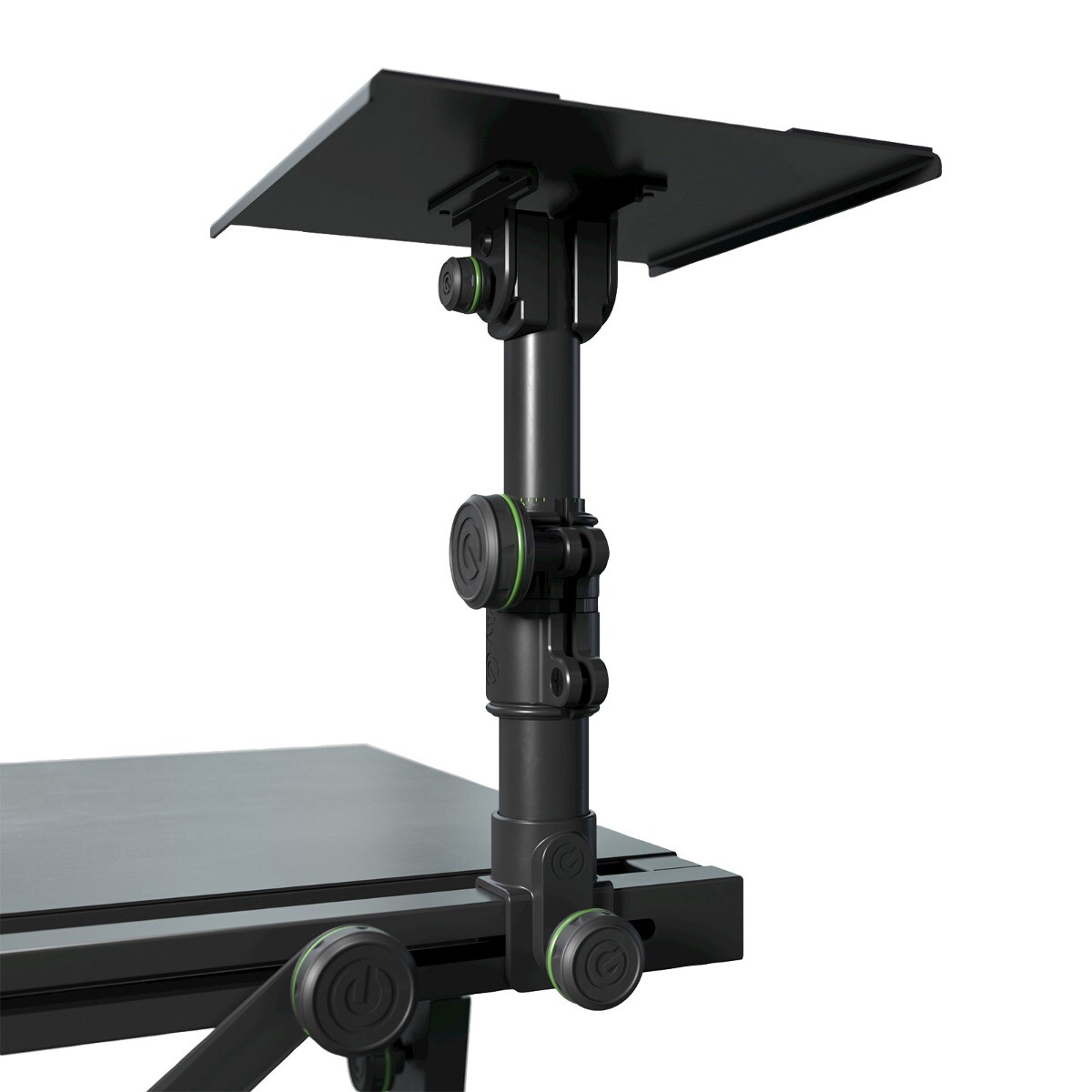 Gravity FDJT 01 DJ Studio Adjustable Desk w Flexible Loudspeaker & Laptop Tray