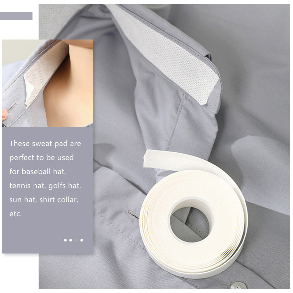 6 Rolls Neck Stain Protector Collar Tape for Shirt Invisible Anti-sweat Sticker