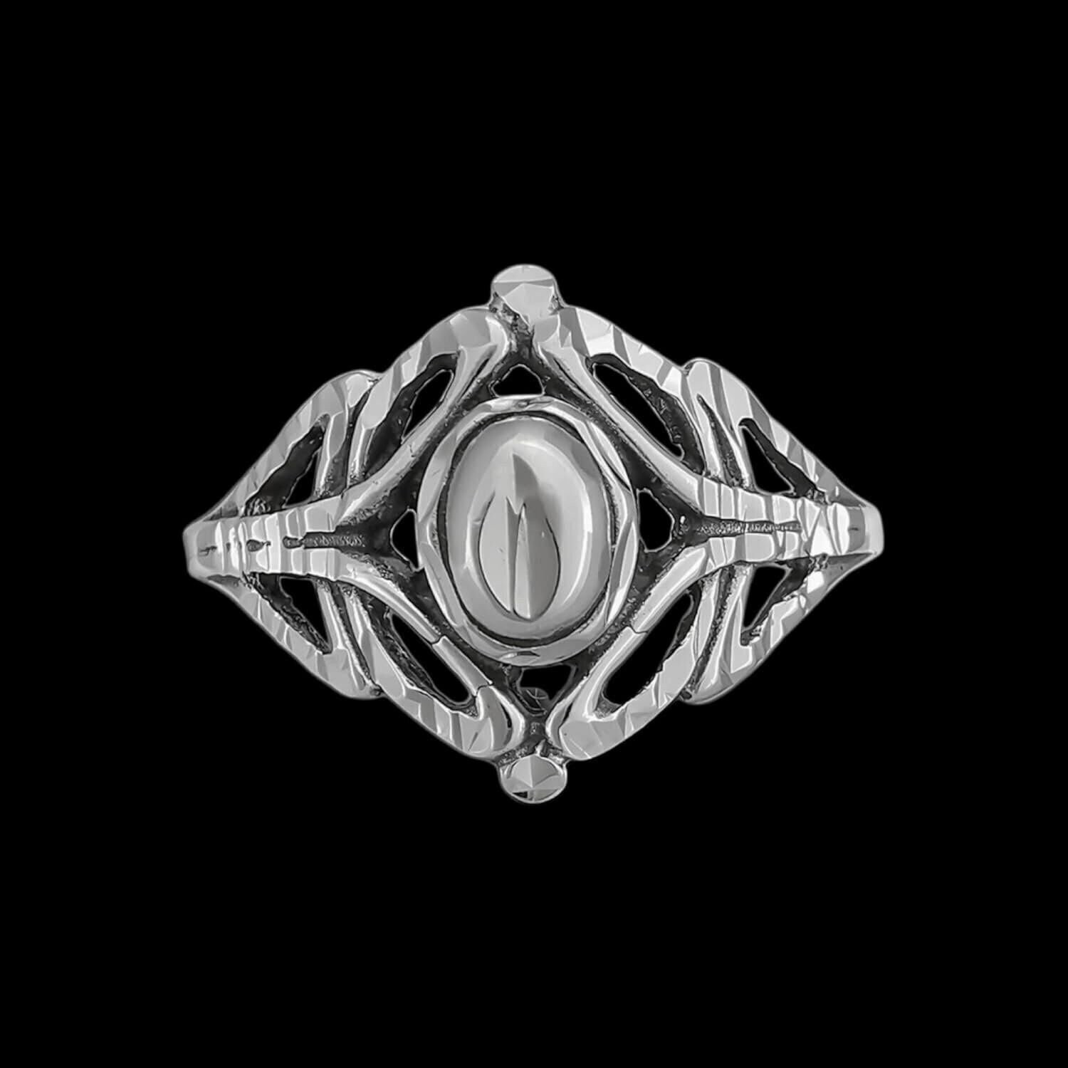 Size 6 Diamond Cut Infinite Looped Ring