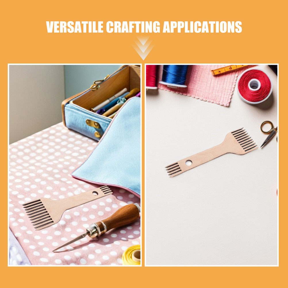 2 Pcs Loom Set Tapestry Weaving Comb Weave Hand Tools Knitting Machine