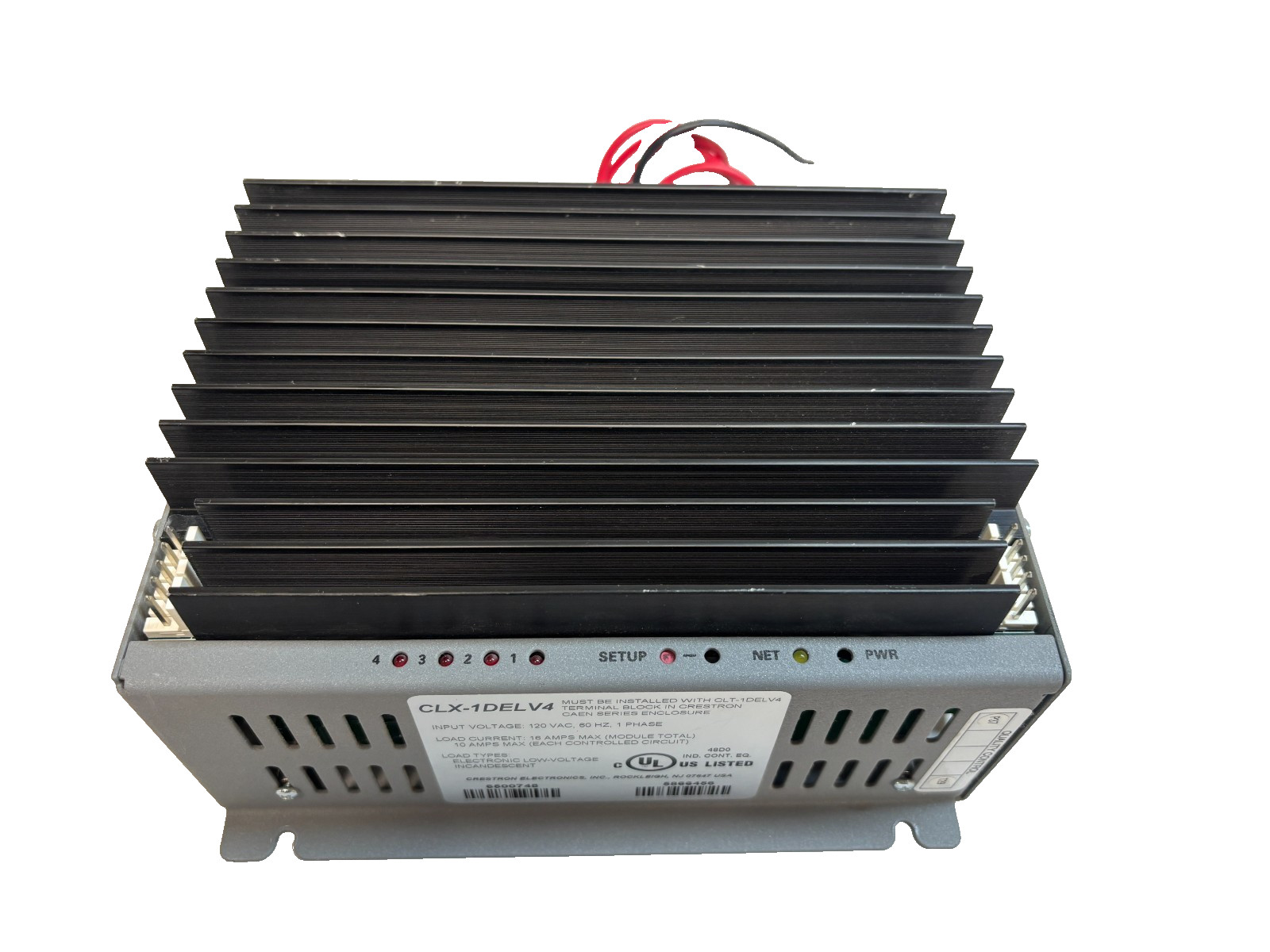 Crestron CLX-1DELV4, 4 Channel Electronic Low-Voltage Dimmer Module - PreOwned