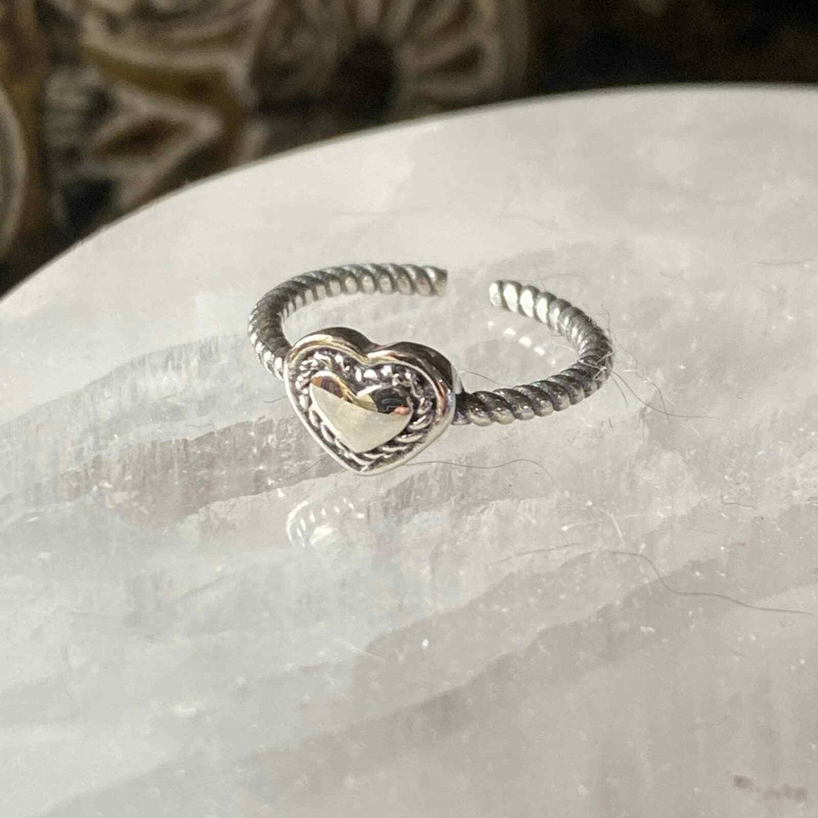 Heart Sterling Silver Toe Ring Midi Ring
