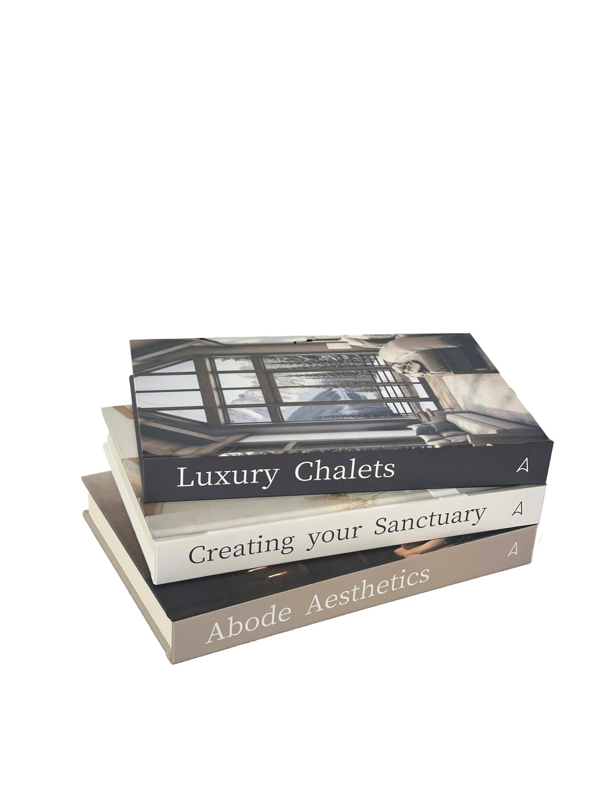 Fake Decorative Books for Home Decor - Set of 3 Hardcover Faux Books for Stor...