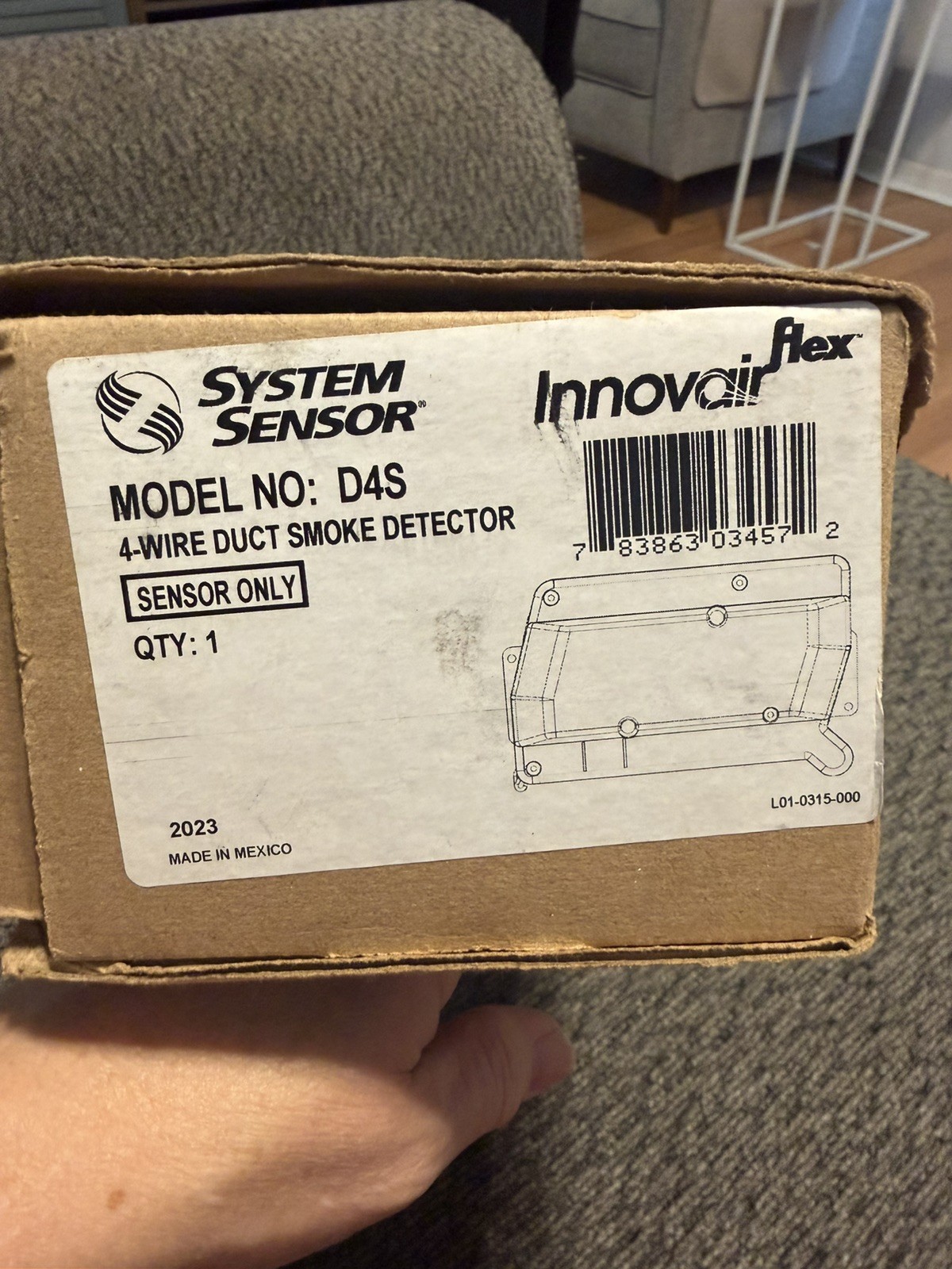System Sensor D4S 4-Wire Duct Smoke Detector BRAND NEW SHIPS QUICK