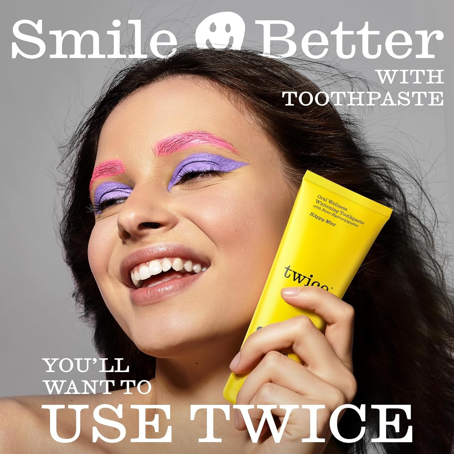 Twice Nano-Hydroxyapatite Toothpaste, Fluoride-Free, Icy Mint, 3.4 oz