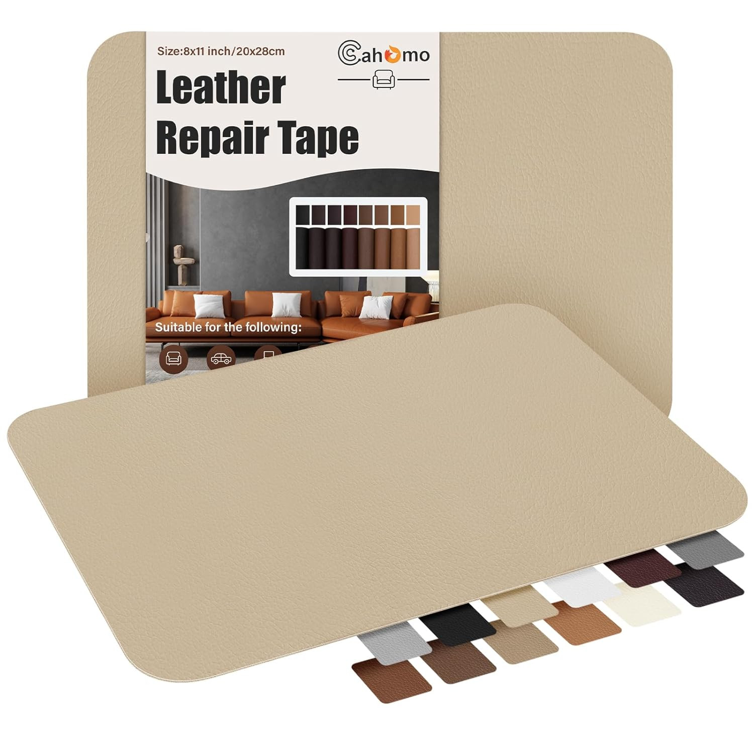 Self-Adhesive Leather Repair Patches,8X11 Inch Leather Repair Tape for Couches,V