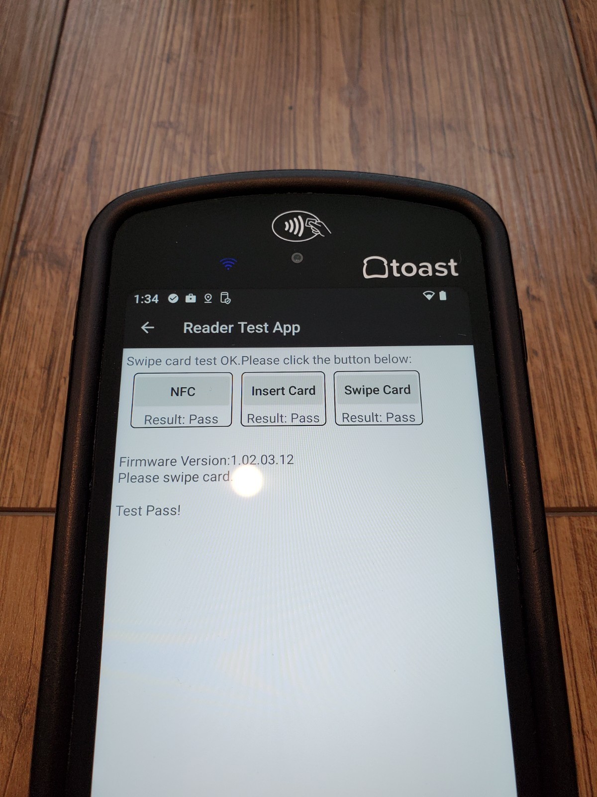 Toast Flex POS Go 2 Handheld Tablet Mobile Computer Device - MPN: TG200