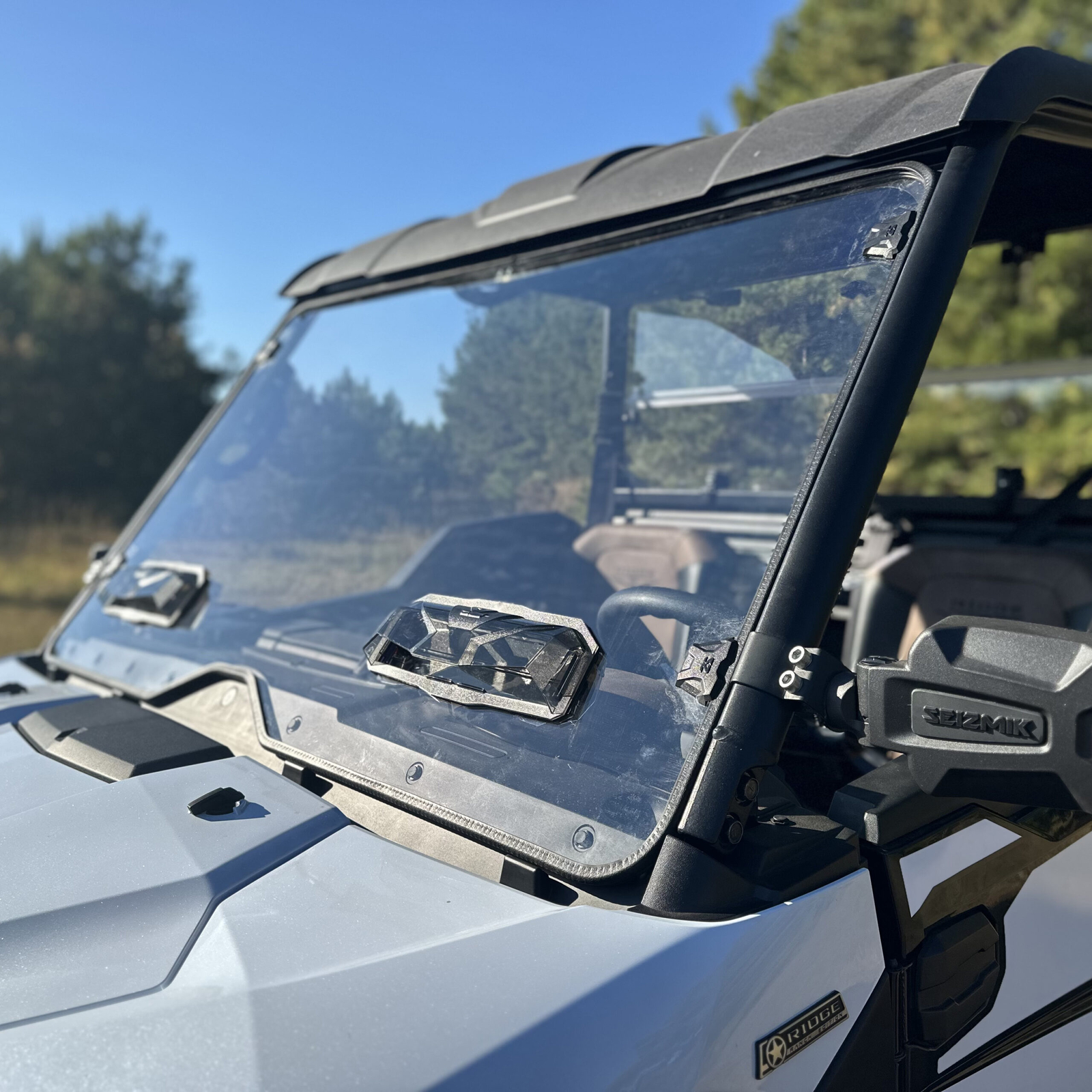 Kawasaki Ridge Front Full Windshield Vented Scratch Resistant 2024+