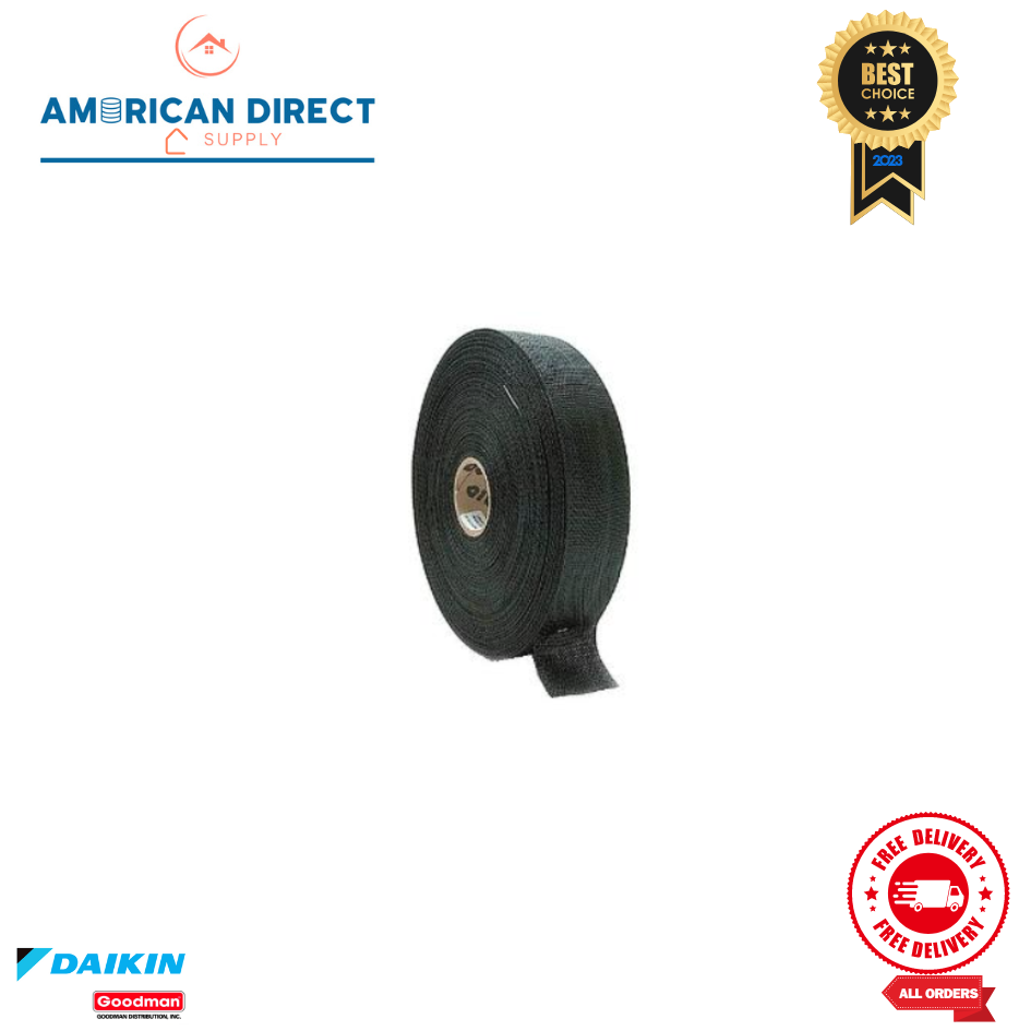 Black Nylon Duct Strap 2"x300'