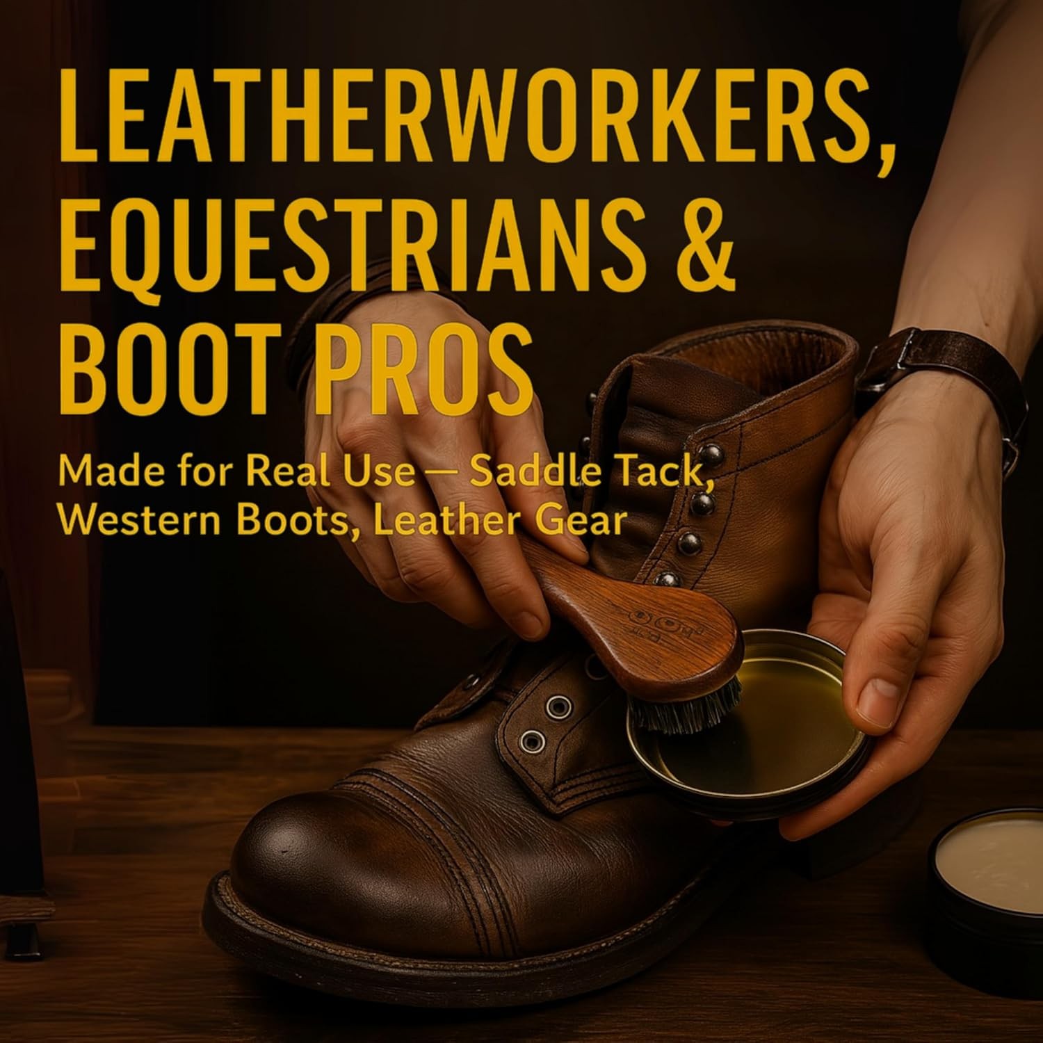 Leather Saddle Soap — Three-Piece Leather Cleaning Kit