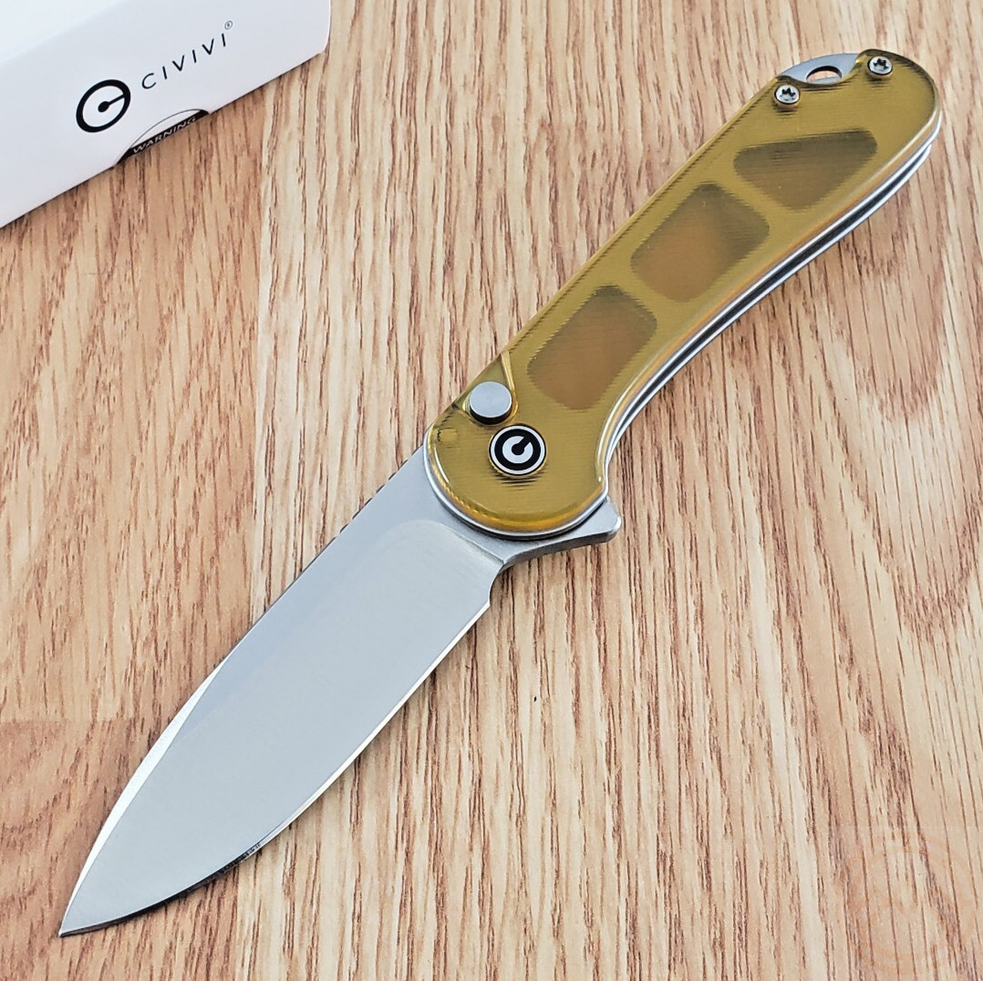 Civivi Elementum II Folding Knife 3" Nitro-V Steel Blade Polished Ultem Handle