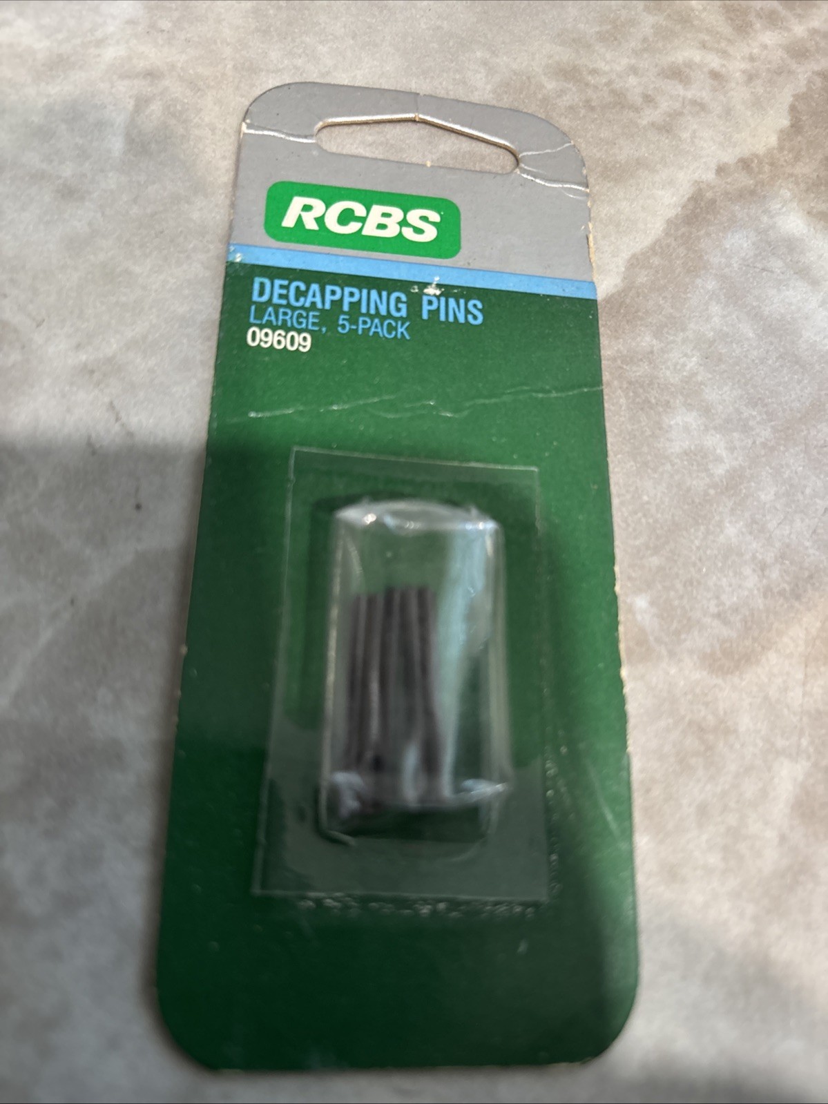 RCBS Decapping Pins Large 5 Pack 09609 NEW on CARD #N