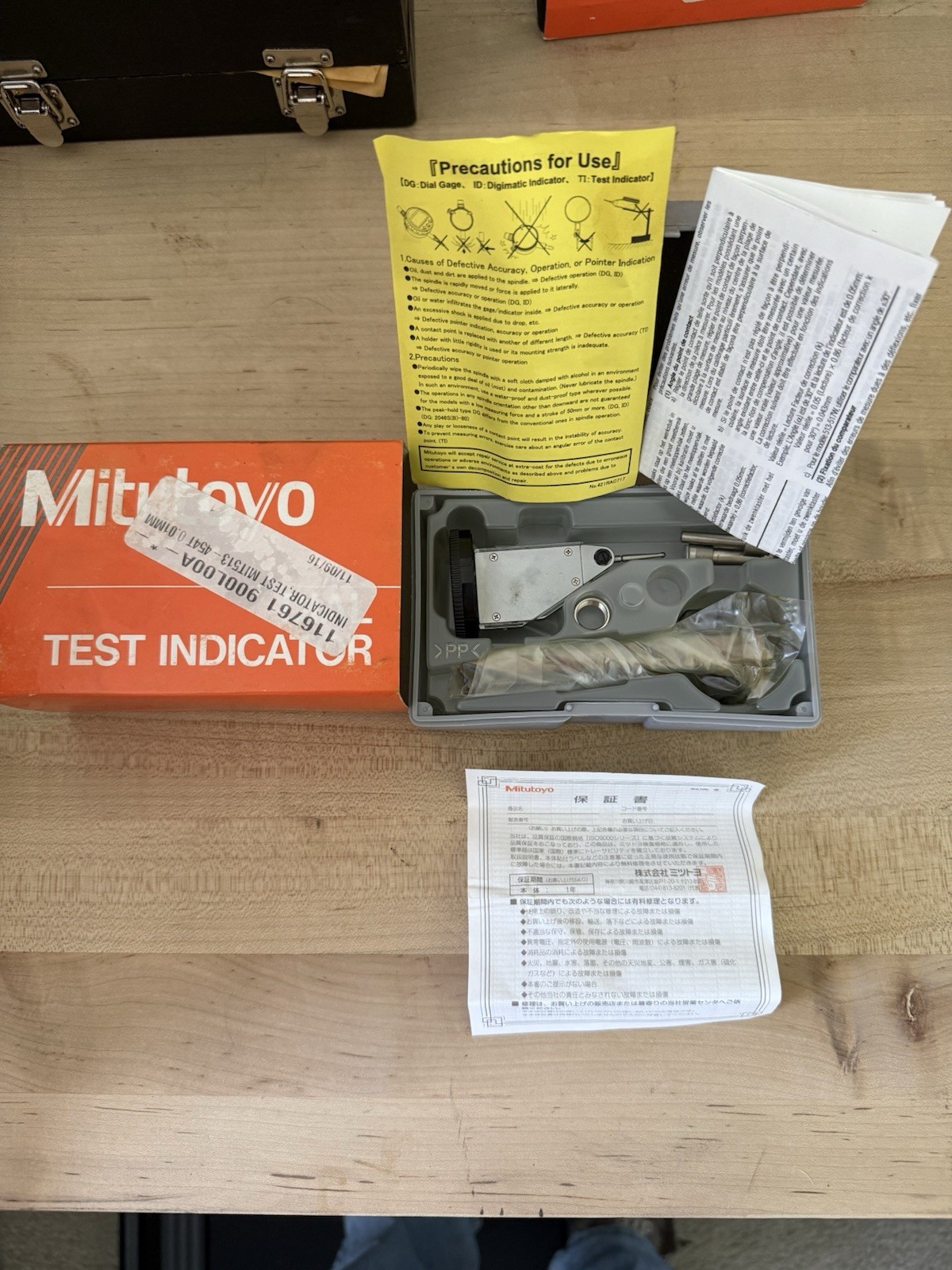 Mitutoyo Dial Test Indicator Test Indicator Type MPN 513-454T