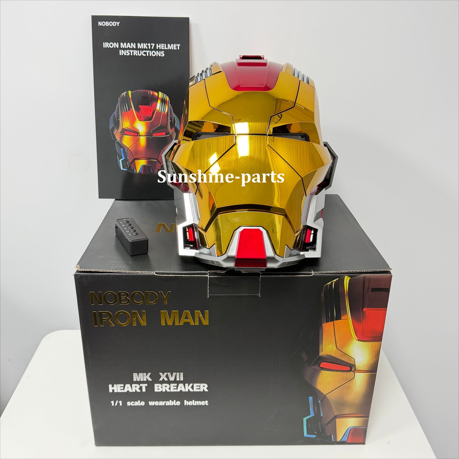 Iron Man Helmet MK17 1/1 Wearable Helmet English Voice-controlled Mask Transform