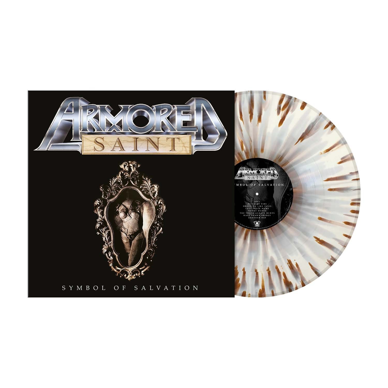 Armored Saint 'Symbol of Salvation' White Brown Splatter Vinyl - NEW