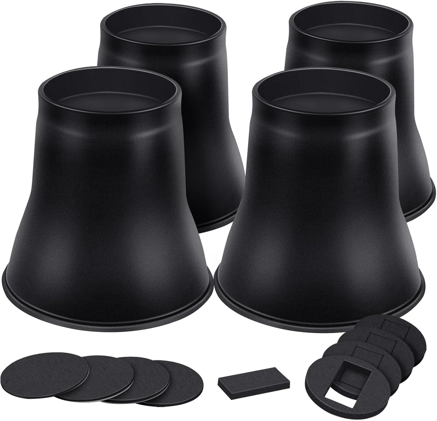 Bed Risers 6 Inch Heavy Duty, round Furniture Risers for Bed Desk Table Sofa Cou