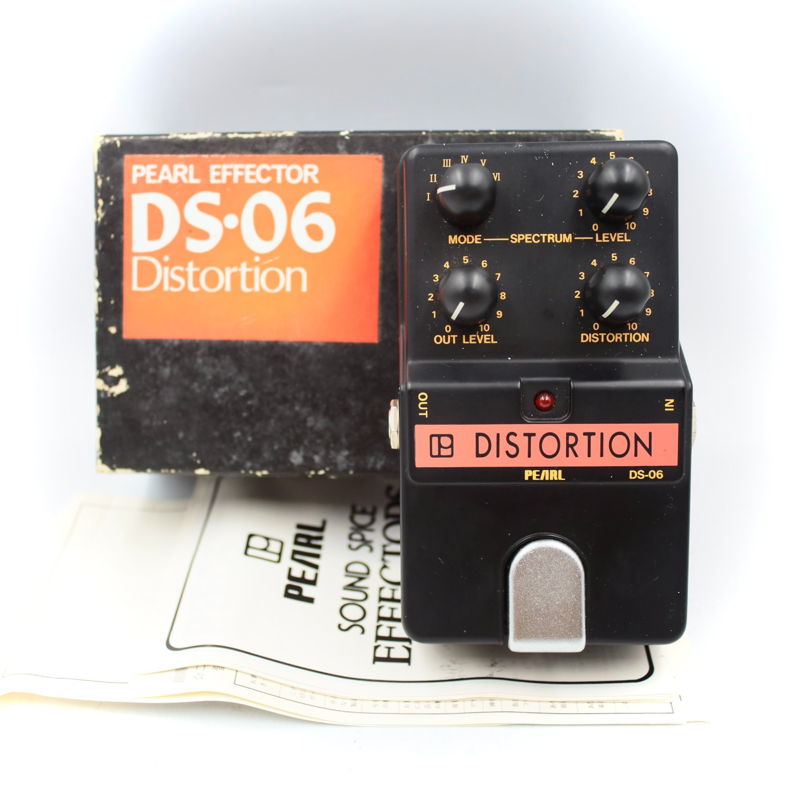 Pearl DS-06 Distortion With Original Box Made in Japan Effect Pedal 812828