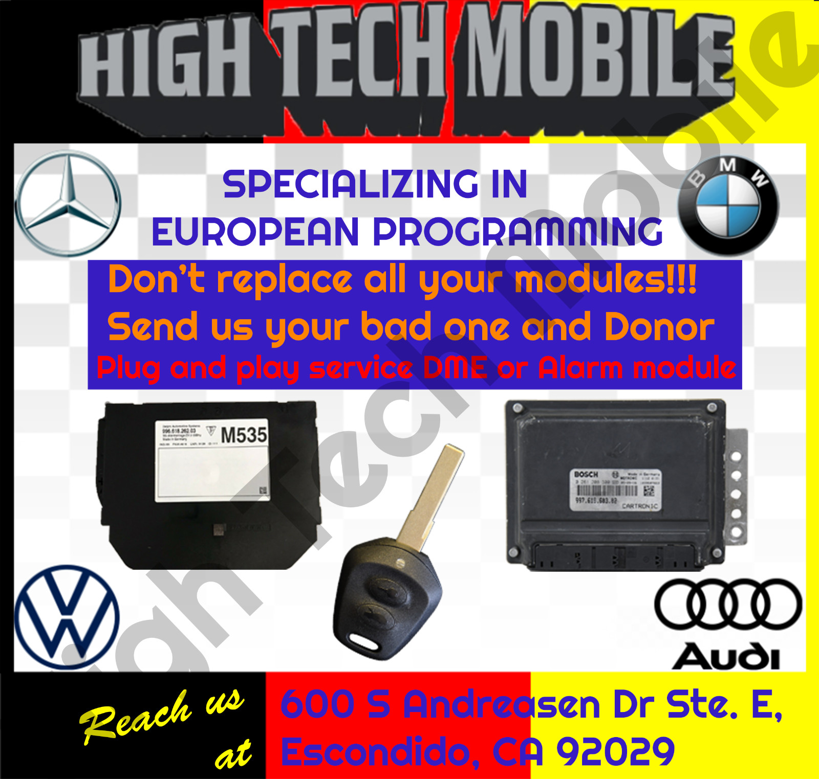 Porsche 986 Boxster PROGRAMMING SERVICE for Immobilizer Key DME