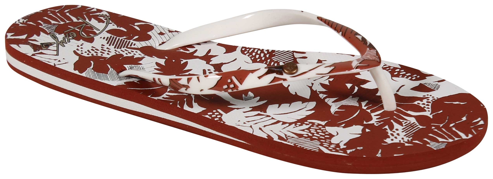 Roxy Portofino Sandal - Classic Brown / White - New