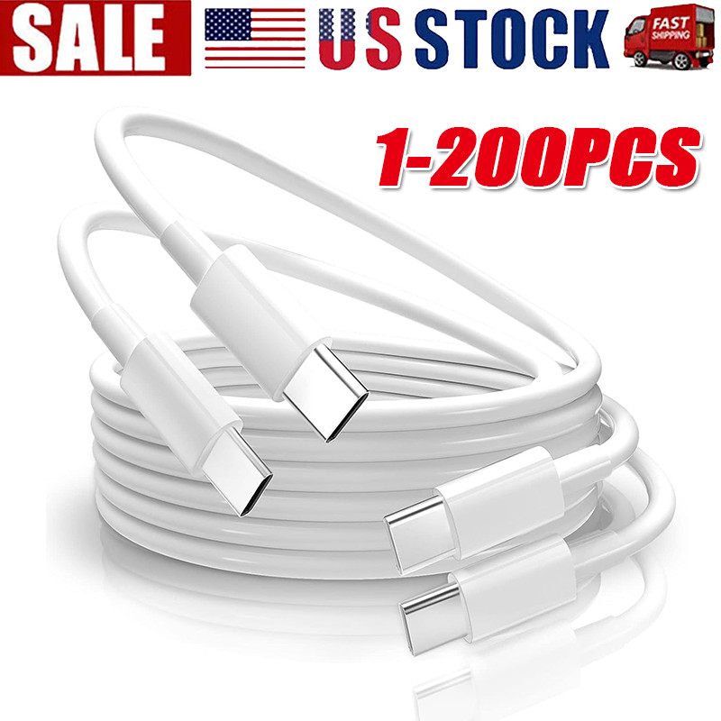 IPhone 16 15 Pro Max USB-C to USB-C Cable Fast Charger lot Type C Charging Cord