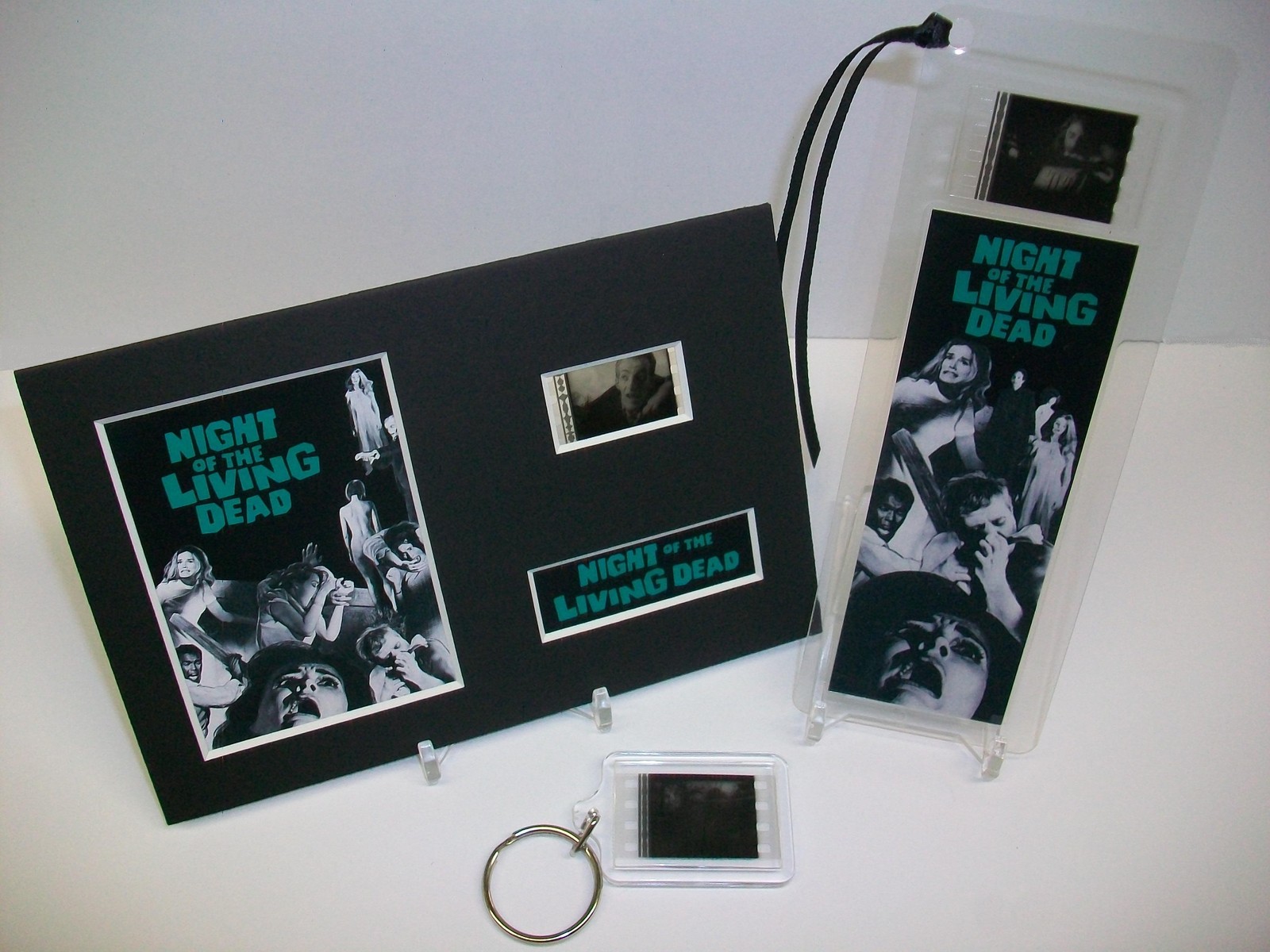 NIGHT OF THE LIVING DEAD 3 Piece Movie Film Cell Memorabilia Collection Zombies!