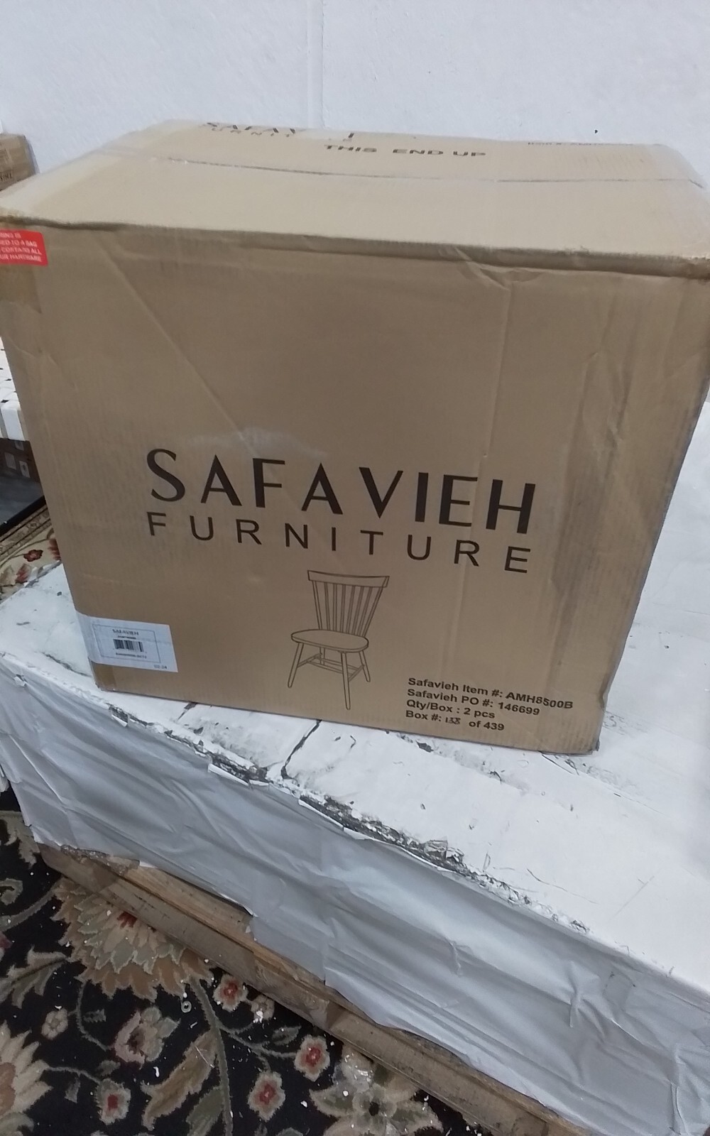 Safavieh PARKER SPINDEL SIDE CHAIR, Reduced Price 2172747026 AMH8500B