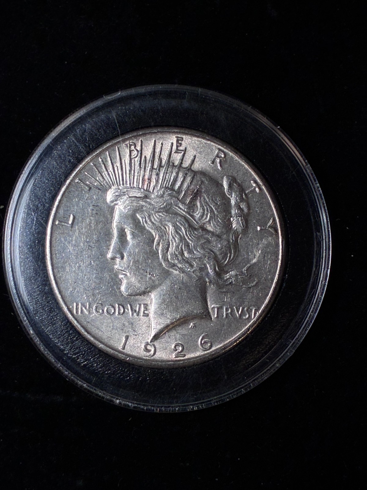 1926-S Peace Silver Dollar - AU/BU 90% Silver US Coin Lustrous Liberty |#N182|