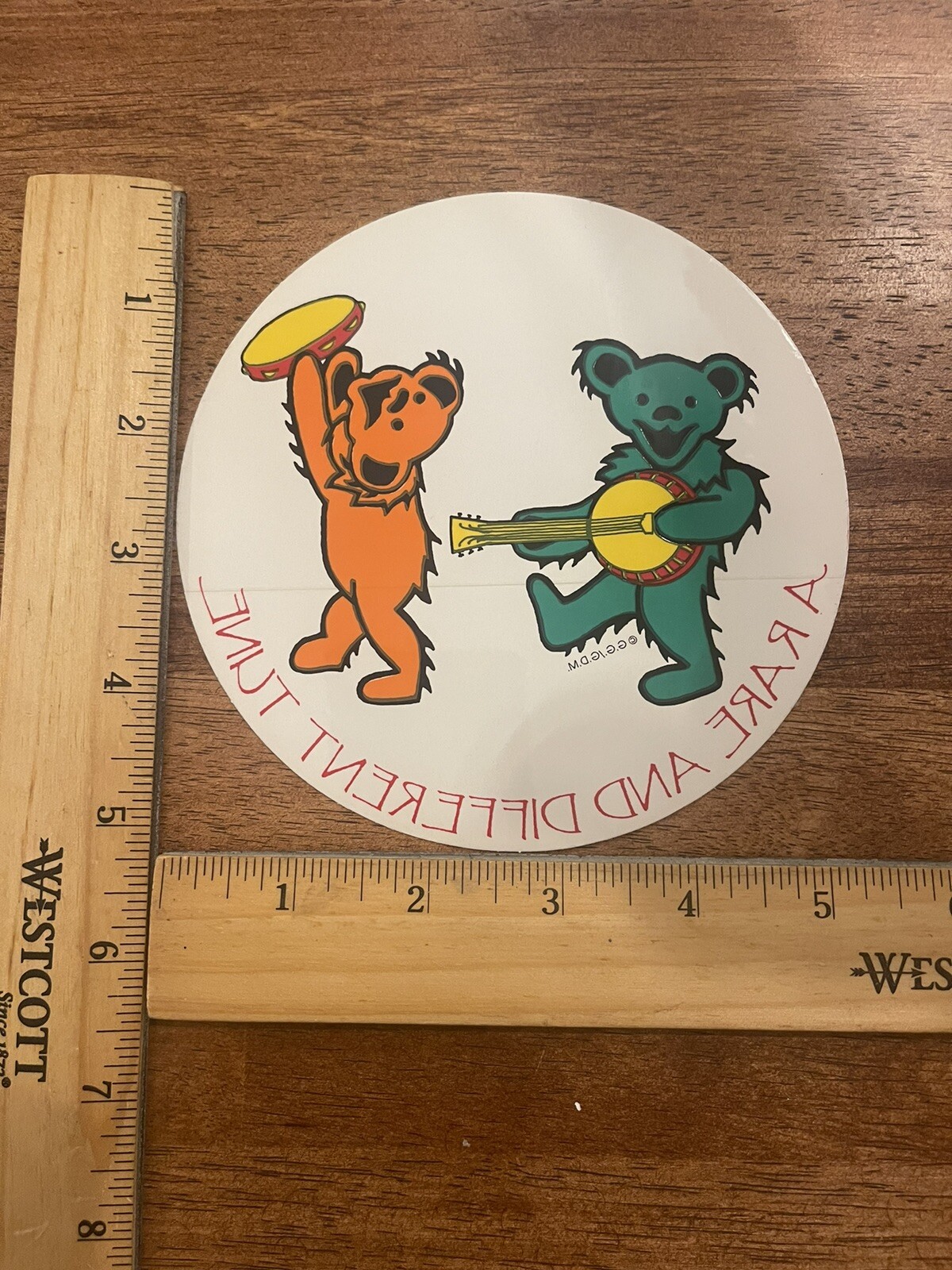 Vintage 1990’s Grateful Dead Bears A Rare And Different Time Decal Sticker G.G.