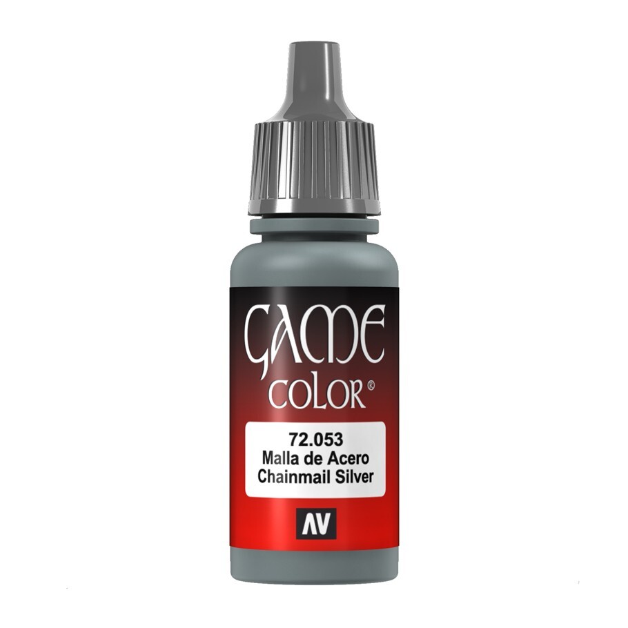 Vallejo Chainmail Silver Metallic Game Color Acrylic Miniatures Paint 17ml