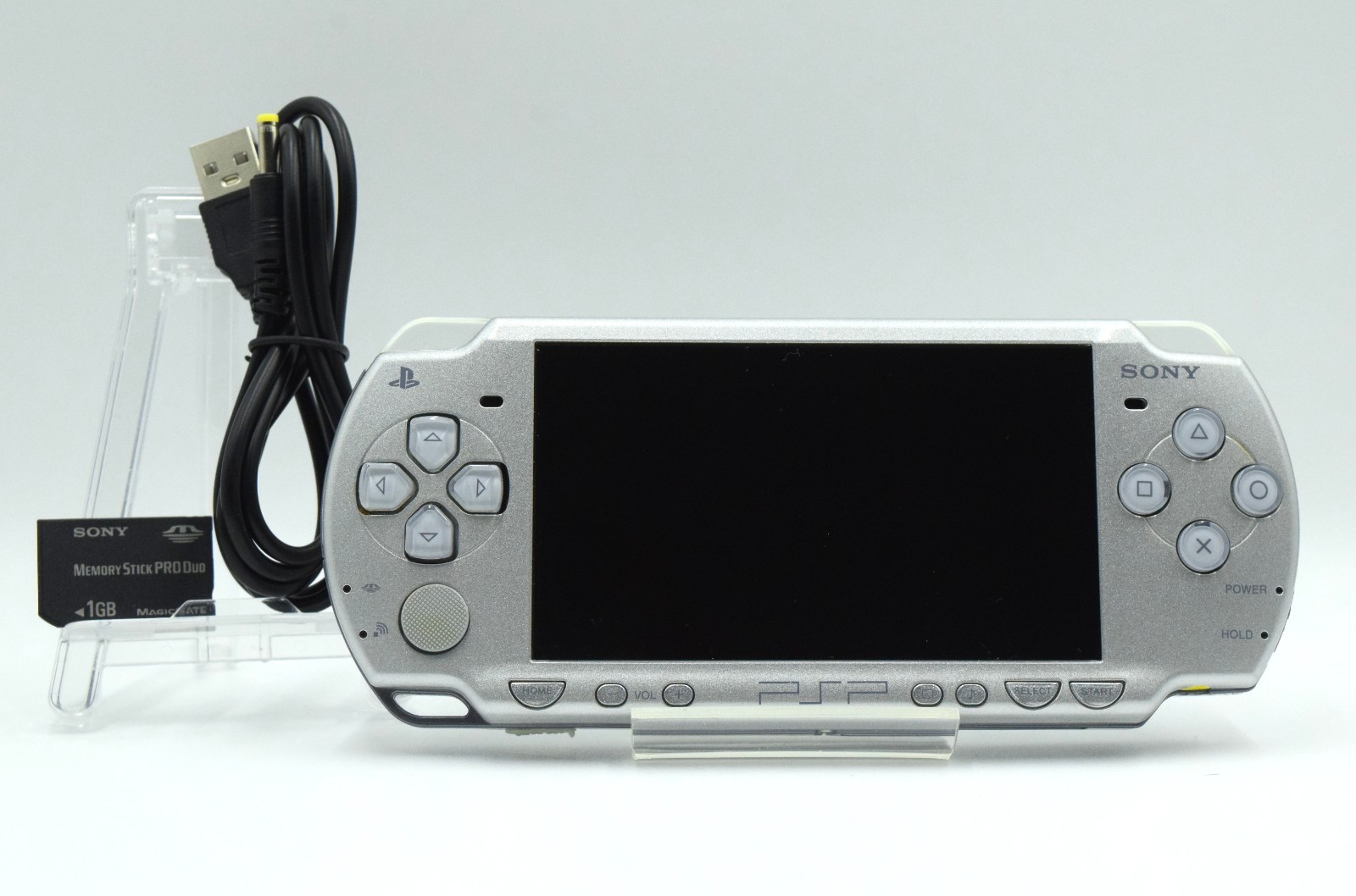 Sony PSP 2000 Console Ice Silver Tested Working Good Genuine Japan