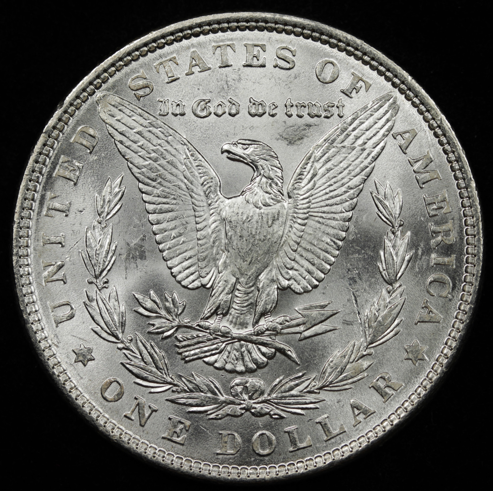 1886 Morgan Silver Dollar. B.U.* (Inventory A)