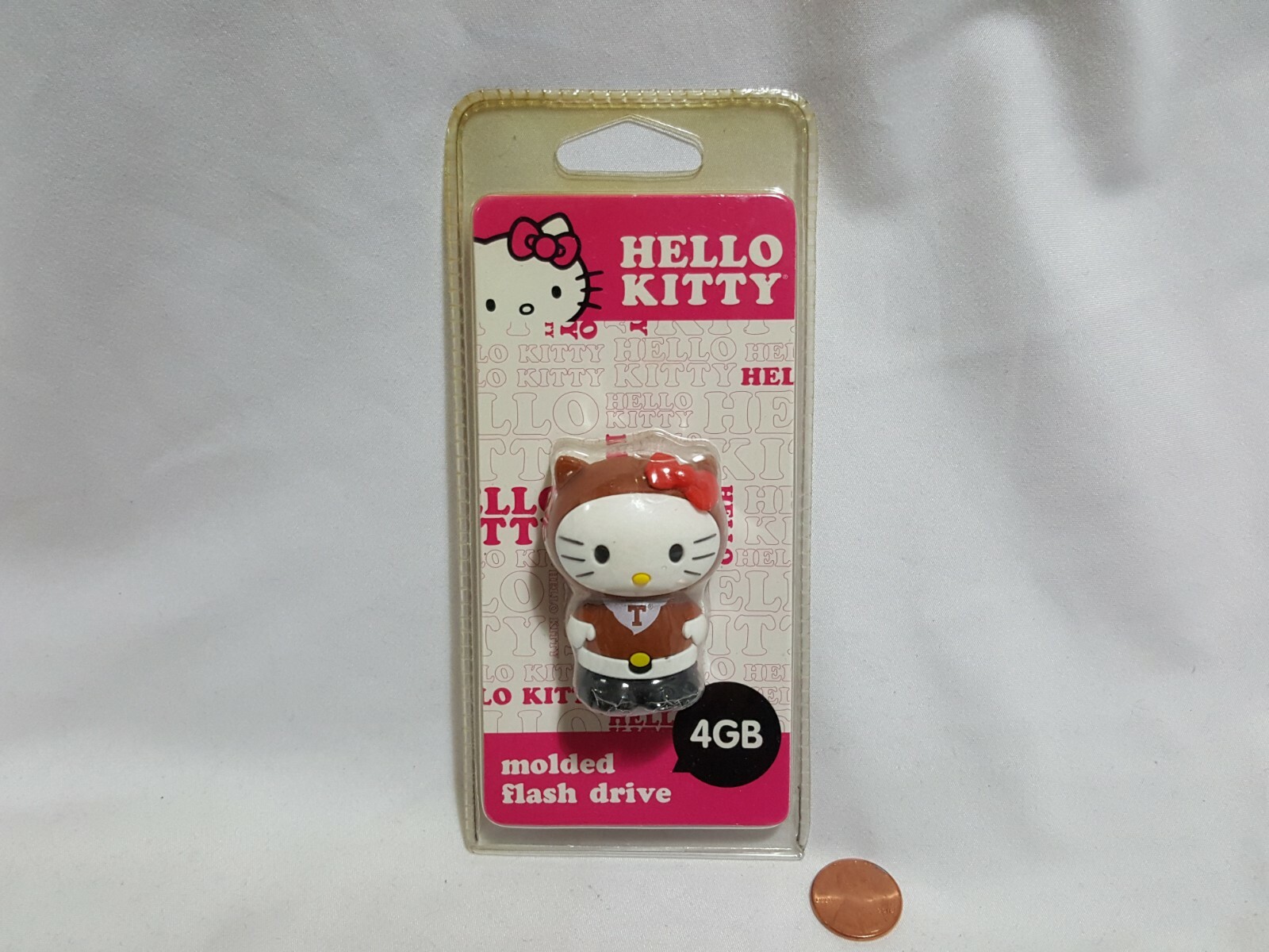 NEW (Read) Texas Longhorns Hello Kitty 4GB USB Flash Drive SEALED University UT