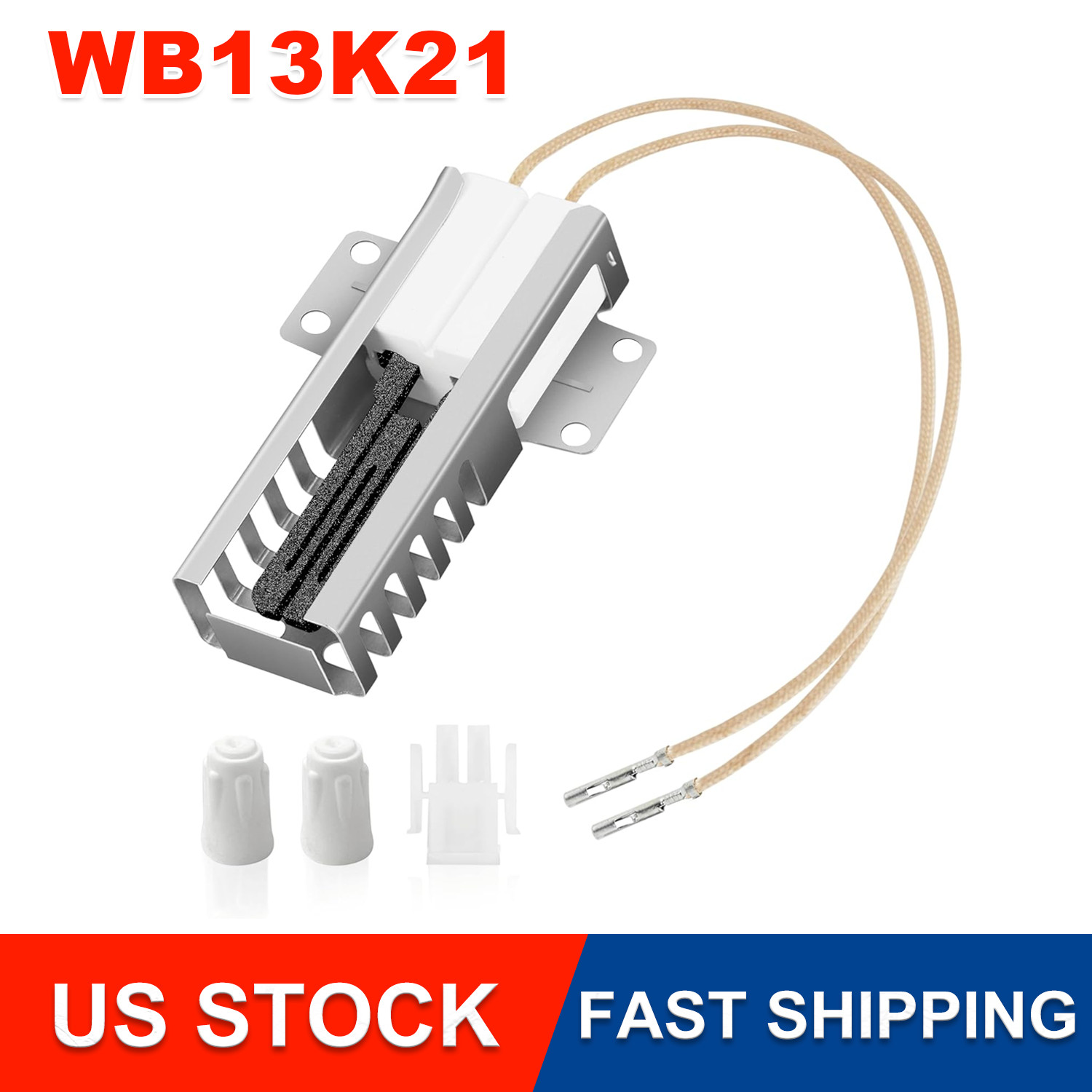 WB13K21 Flat Igniter Replacement For GE Oven Range NEW