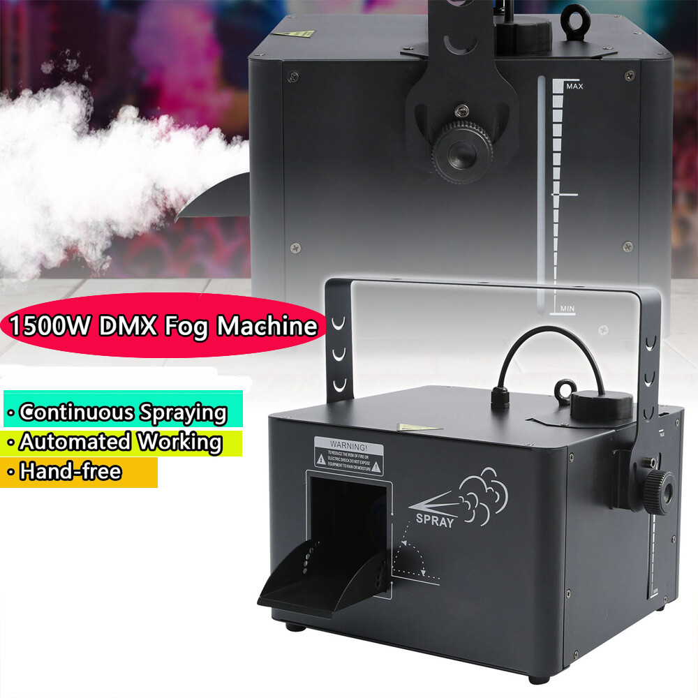 DMX 1500W Low Profile Hazer Haze Smoke Fog Machine Theater DJ Stage Effect & RC