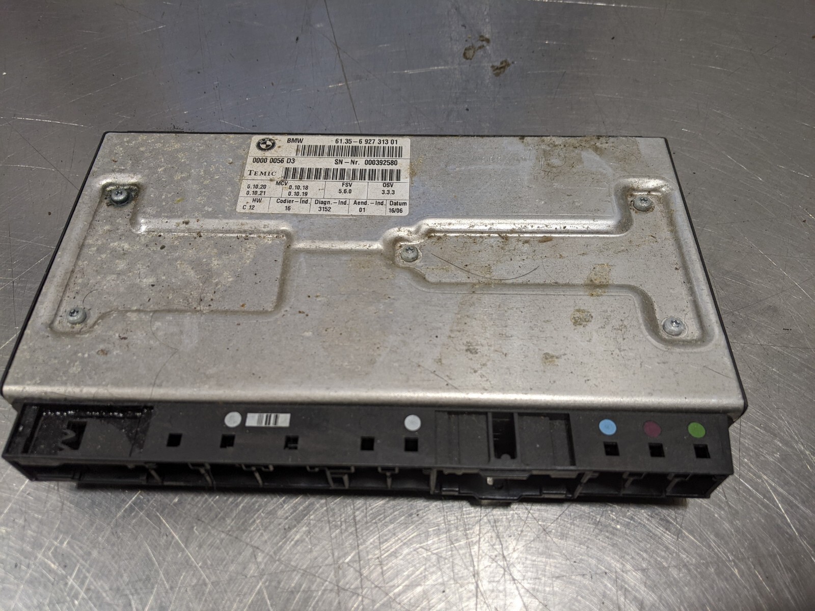 BMW 525I E60 2007 OE RIGHT FRONT SEAT CONTROL COMPUTER RF 61.35-6-927-313-01 4N