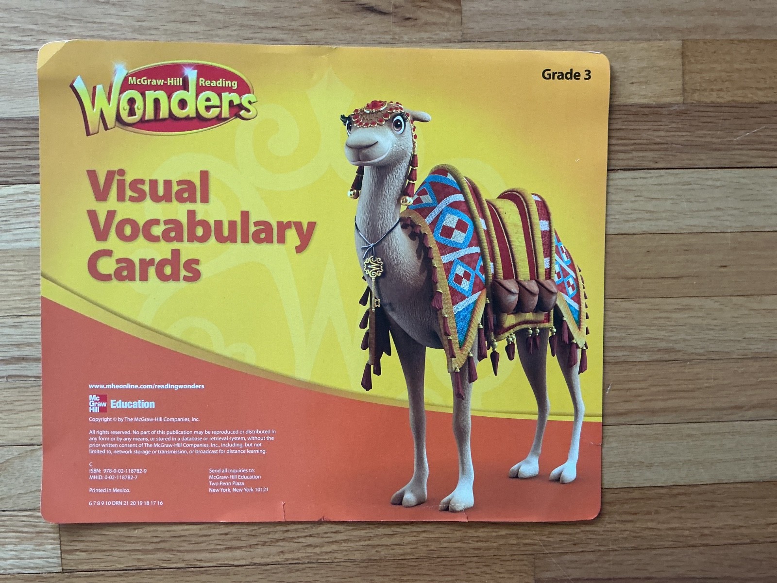 Wonders Visual Vocabulary Cards Grade 3 ENG. LANG. LEARNERS SET ONLY McGraw-Hill
