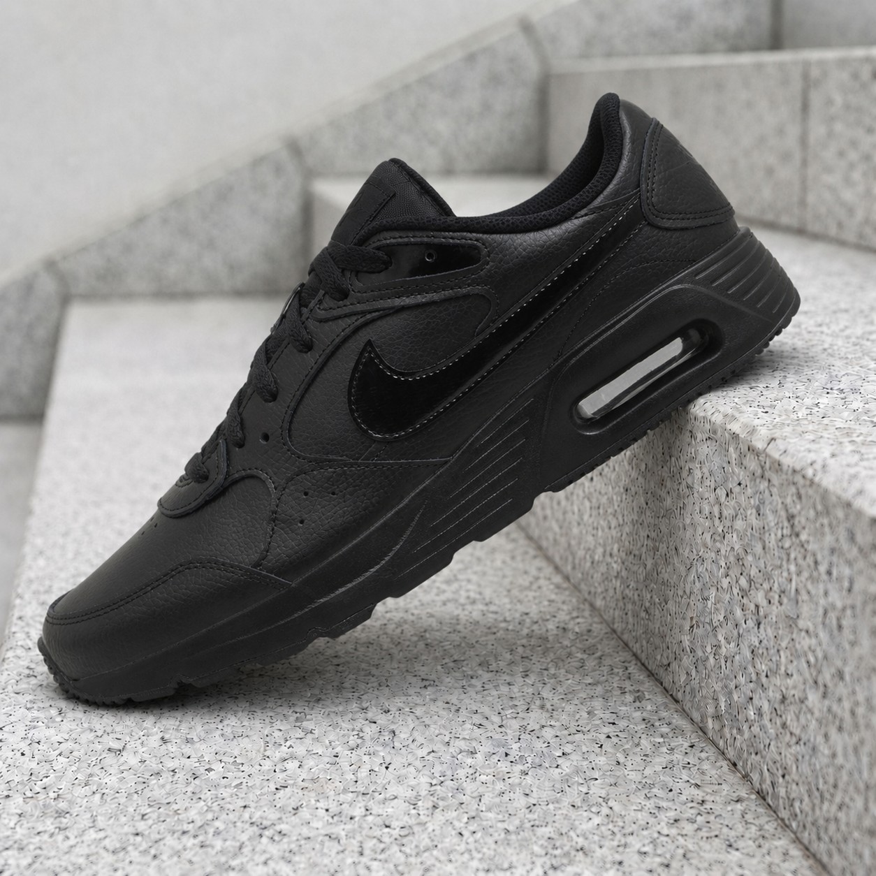 Nike Air Max SC Leather Triple Black DH9636-001 Men's New