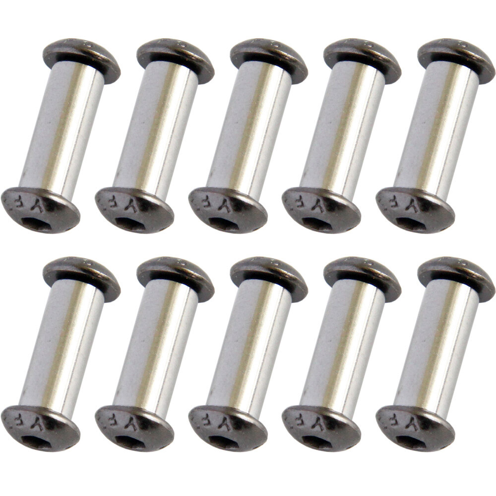 10pcs Knife Handle Bolt Rivets Scale Screw Fastener Nut Round Hex Head Knives