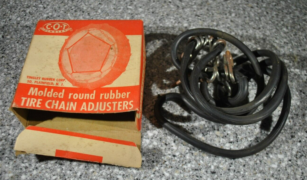1 COT Tingley Rubber Corp. Molded Round Rubber Tire Chain ADJUSTERS NOS