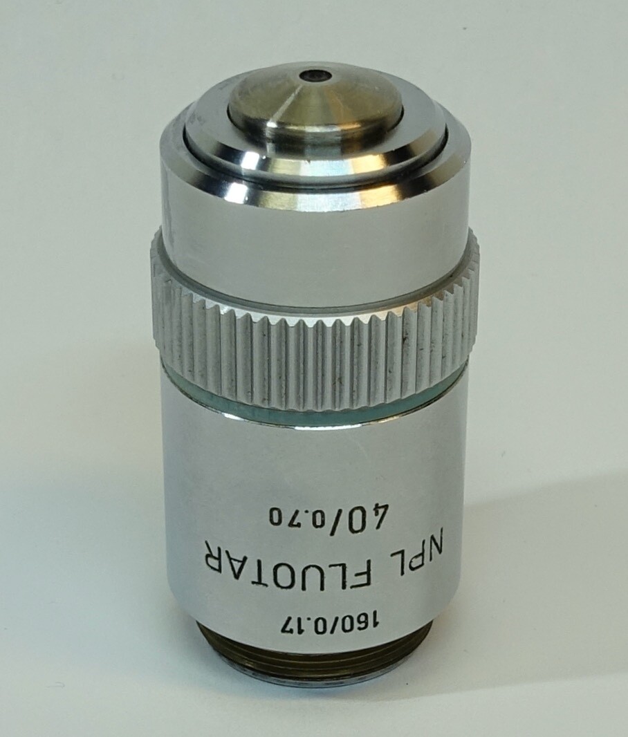 Leitz Wetzlar NPL Fluotar 40X/0.70; 160/0.17 microscope objective