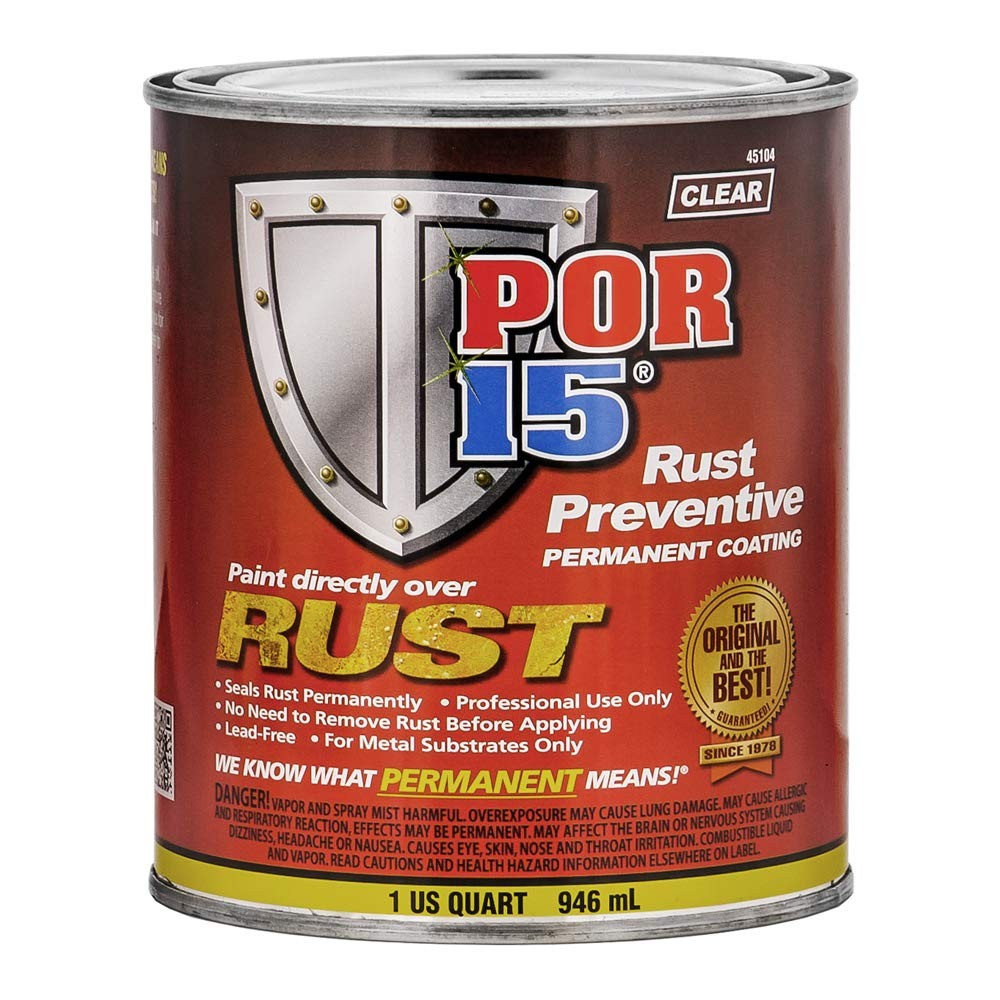 POR-15 Rust Preventive Coating 32oz Clear Anti-Rust Corrosion Barrier
