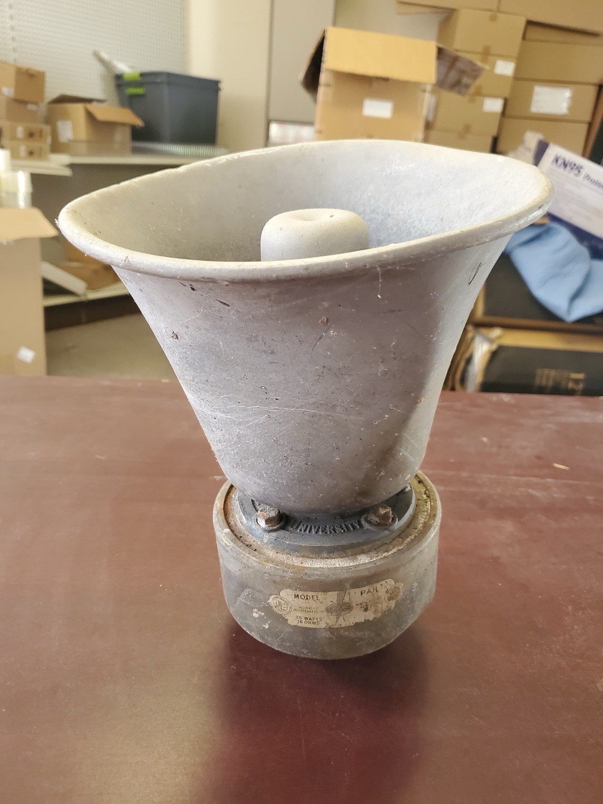 Vintage University Sound PAH Horn Speaker – 25W 16Ω – Metal Trumpet PA Loudspeak
