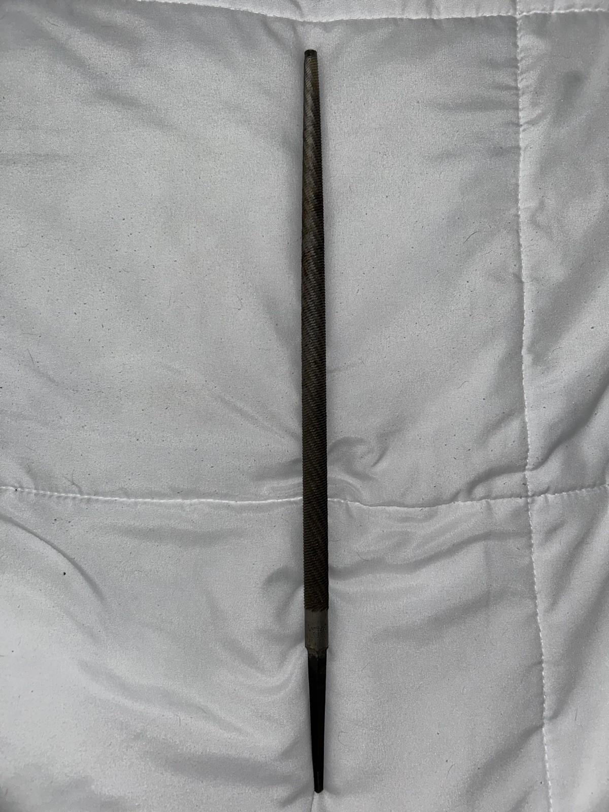 12166 Nicholson 12" Round Second Cut File Single Cut