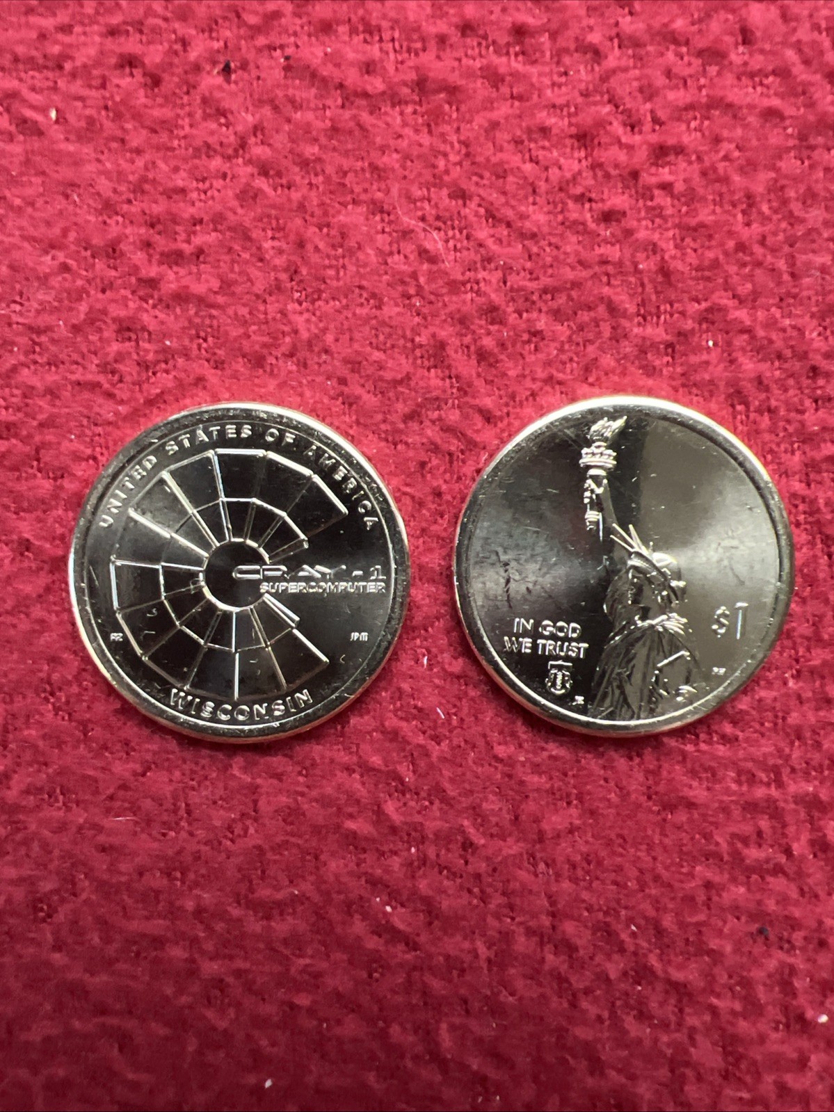 2026 P&D-Both-Wisconsin $1 Dollar Coin UNC-Direct from the Mint