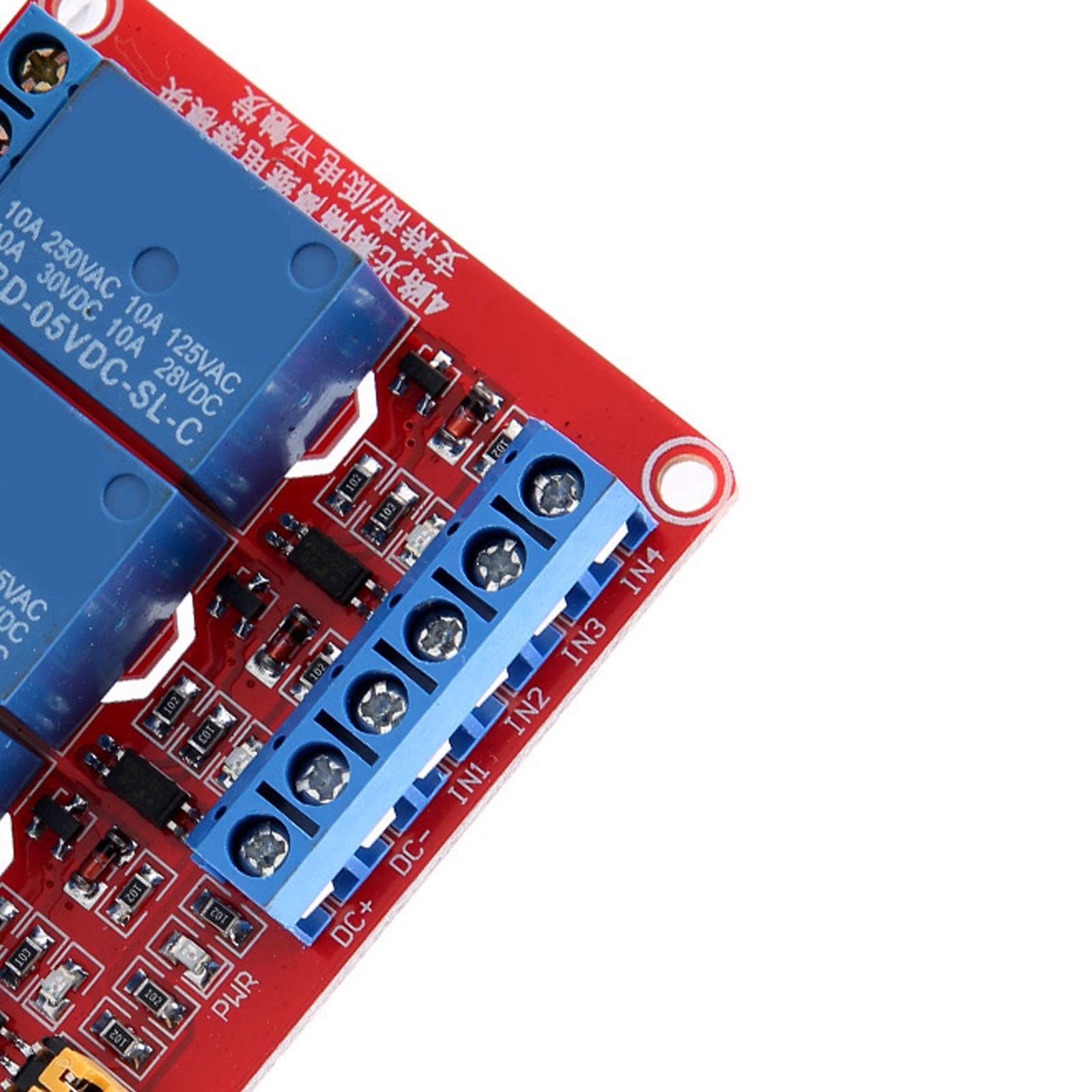 4 Channel Optocoupler Relay Module Board Stable Performance For Projects